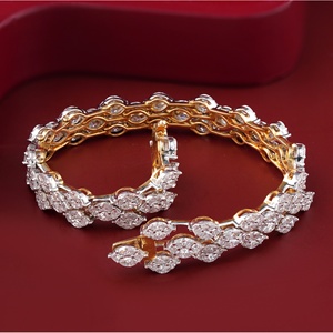 8.47 CT Marquise Princess Lab Grown Diamond Wide Tennis Bracelet 14K Two-Tone with 18K <b>Solid</b> Yellow <b>Gold</b> IGI Certified - Product Image 3