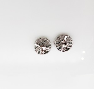 1.47 Cttw Round Cut White & Color Enhanced Blue Natural Diamond Stud <b>Earrings</b> for Women in 925 Sterling Silver, Push <b>Back</b> - Product Image 4