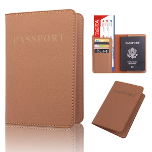 Porta Pasaportes de Cuero PU, Delgado, con Ranuras para Tarjetas, Diseño Minimalista, Color Azul - Product Image 3