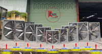 Ventilateur d'extraction industriel robuste Siemens pour fermes avicoles, porcines et serres