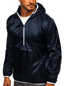 Vestes coupe-vent pour hommes tendance, couleur personnalisée, tissu en toile à séchage rapide avec fermeture éclair - Product Image 4