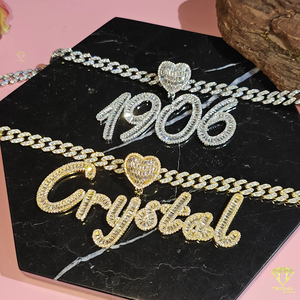Hip Hop Personalized <b>Name</b> Necklace Iced Out Script Pendant Bling <b>Chain</b> Jewelry For Women Men - Product Image 4