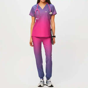 Uniformes de Hospital, Uniformes Médicos Personalizados con Diseño Cherokee, Pantalones Deportivos Unisex, Uniformes de Enfermería de Poliéster y Algodón - Product Image 1