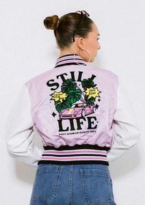 Manufacturing 100% Top Quality Custom Color Women Varsity Jacket With Chenille Embroidered <b>Patches</b> Jacket For Women - Product Image 2