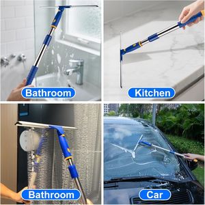 Tergivetro Telescopico Multiuso a 2 Lame in Acciaio Inossidabile per Doccia e Porte in Vetro - Product Image 4