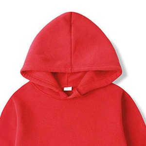 Sweat-shirt à capuche rouge pour homme, pull à capuche en molleton tricoté, décontracté, automne-hiver, logo personnalisé - Product Image 6