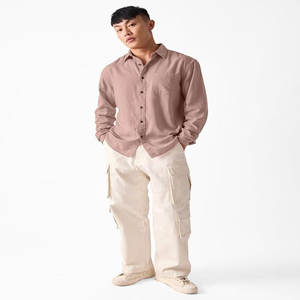 Men's Custom Business Casual Cotton for Polo Shirt Bamboo Blend Button-Up Formal <b>Dress</b> T-Shirts with Printed Pattern for Summer - Product Image 2