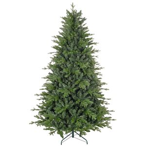 Albero di Natale Artificiale da 2,1 m Facile da Montare con 2445 Punte e Supporto Pieghevole in Metallo, Albero Natalizio Pieghevole per Casa, Ufficio e Festività - Product Image 2
