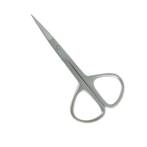 Ciseaux professionnels pour cuticules, finition sablée, lame droite et tranchante, acier allemand, pour manucure et nail art. - Product Image 1