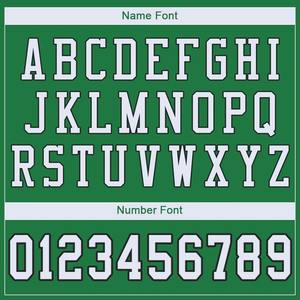 Maillot de football authentique personnalisé en maille verte, blanche et noire, respirant, séchage rapide, extensible dans quatre directions, uniforme d'équipe pour l'entraînement - Product Image 6