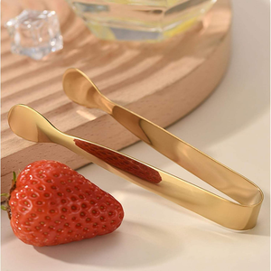 Pinces de service miniatures en acier inoxydable, petites pinces à glace, pinces à sucre pour pique-nique, buffet, bar à café - Product Image 2