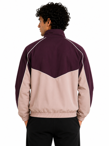 Chaqueta Deportiva Livster para Hombre, con Bloques de Color, Cierre Completo, Cuello Alto, Ligera, Cortavientos, Informal, Manga Larga - Product Image 3