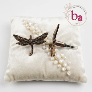 Modern Cast Iron Dragon Fly Furniture Handles <b>Knobs</b> Customizable Length for Wardrobe Dresser Cabinet Bathroom Applications - Product Image 1