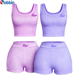 Conjuntos de Ropa de Verano para Mujer, Conjuntos Deportivos Personalizados de Moda Urbana, Conjunto de 2 Piezas, Top Corto y Pantalones Cortos, Conjunto Acanalado - Product Image 6