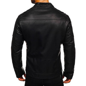 <b>Top</b> Design <b>High</b> Street Style Winter Breathable Canvas <b>Leather</b> Jacket Front Logo Premium Quality Portable Street Wear OEM Service - Product Image 3