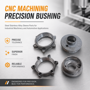 Bujes de Precisión Mecanizados por CNC, Piezas de Acero Inoxidable para Maquinaria Industrial y Aplicaciones Automotrices - Product Image 2