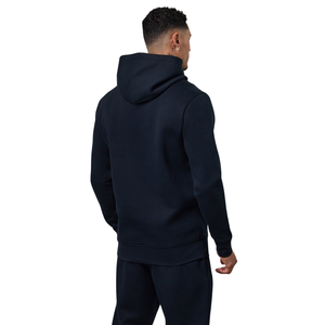Ensemble de survêtement décontracté pour homme en molleton bleu marine avec capuche, tenue de sport d'hiver, streetwear - Product Image 2