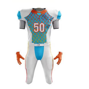 Tenue d'équipe entièrement personnalisée, 100% polyester, uniforme de football américain de couleur unie, uniforme de football américain - Product Image 2