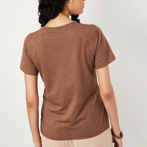 เสื้อยืดลำลองสไตล์สตรีทแวร์สำหรับฤดูร้อน ยูนิเซ็กซ์ ผ้าฝ้ายคุณภาพสูง พิมพ์โลโก้ได้ตามต้องการ ระบายอากาศได้ดี ทรงหลวม ตกแต่งด้วยลายปัก สำหรับผู้หญิง - Product Image 2