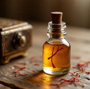 Huile essentielle de safran 100% pure et naturelle, distillée à la vapeur, emballage en vrac, vente en gros - Product Image 1