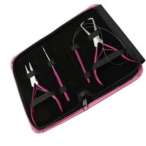 Kit de pinces multifonctionnelles de haute qualité en acier inoxydable sur mesure pour extensions de cheveux Super Double Drawn, 100% cheveux humains vierges - Product Image 6