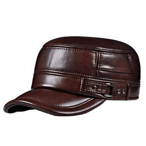 Casquettes de baseball en cuir 100 % coton en gros, logo brodé tendance, chapeaux de sport personnalisables pour hommes avec taille ajustable - Product Image 1