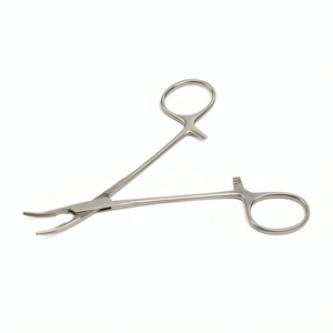 Pinzas Quirúrgicas Veterinarias Internacionales Micro Vision de Calidad Premium, Tipo De Bakey-Crile, Curvas, de Acero Inoxidable, 12cm y 15cm - Product Image 1