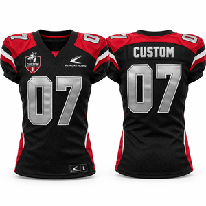 Camiseta de Fútbol Americano Personalizada para Mujer Blackthorn, Cuello en V, Malla Sublimada, Impresión Sublimada, Absorbe la Humedad, Ajustada, Manga Corta 07 - Product Image 1