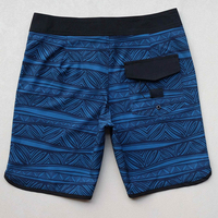 Shorts de Playa de Lujo para Hombre con Logotipo Personalizado, Traje de Baño 100% Poliéster con Estampado de Palmeras, Cintura Media con Cordón Ajustable