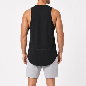 Tank Top Men Custom Logo Cotton Gym Tank Top, Sleeveless OEM Bangladesh Manufacturer - Product Image 5