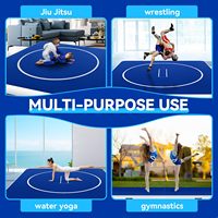 Tapis de lutte gonflable 8FT 10FT 13FT 16.5FT, tapis de Jiu Jitsu, tapis d'entraînement pour la gym, le BJJ, le MMA, la boxe, le grappling et le judo