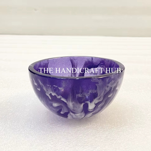 Bol en résine au design haut de gamme, bol en résine époxy, saladier en résine époxy, bol de service en résine époxy, saladier en résine époxy à prix de gros usine - Product Image 1