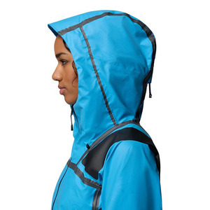<b>Women</b> Knitted Quilted Rain <b>Jacket</b> Waterproof Windproof <b>Lightweight</b> <b>Hooded</b> Outdoor Hiking Cycling Travel Shell Custom OEM Private - Product Image 4