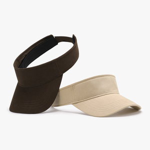 Casquette de golf personnalisable en coton 100% avec visière vide ajustable - Product Image 1