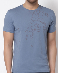 Camiseta de Algodón Estampada Personalizada de Alta Calidad para Hombre, Corte Regular, Cuello Redondo Informal, Camiseta Básica para la Moda de Verano y la Comodidad Diaria - Product Image 3