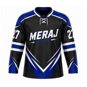 Conjuntos de Camisetas de Hockey sobre Hielo para Hombre, Sublimación Personalizada OEM, Ropa Deportiva Premium de Alta Calidad, 100% Poliéster, Secado Rápido, Transpirable, para Adultos - Product Image 3