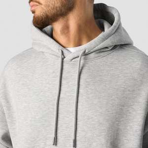 Sweat à capuche surdimensionné personnalisé pour homme en molleton de coton épais, respirant, séchage rapide, avec poche kangourou, teint uni, imprimé numérique - Product Image 3