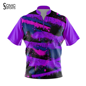 Custom Printed <b>Bowling</b> Jerseys Set Sublimated Personalized Designs Friendly Stretch Fabric for Teams - Product Image 3