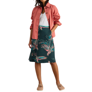 Falda Casual de Poliéster para Mujer, Transpirable, Fruncida, Cintura Alta, Midi, Dobladillo Asimétrico, Tela Suave, Ligera, OEM ODM, Ropa de Verano - Product Image 3