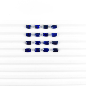 Saphir bleu naturel de Bangkok, taille coussin longue calibrée 3x5mm, pierre précieuse de saphir bleu naturel à facettes pour la fabrication de bijoux - Product Image 4