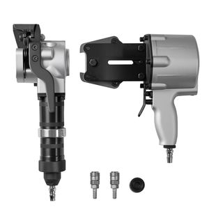 Tendinastro Pneumatico per Reggiatura in Acciaio, Forza di Tensione 8500 N, Larghezza 0.748 Pollici, Strumento Metallico Tenditore Taglierina Sigillatrice per Reggiatura da 2 Pollici - Product Image 1