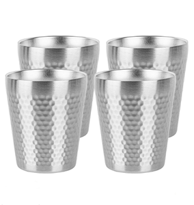 Vaso Metálico de Acero Inoxidable Plateado en Oferta, Directo de Fábrica India - Product Image 2