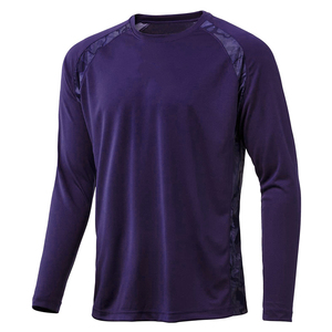 Maillot de chasse respirant, uni, été, tout nouveau design personnalisé, manches longues, léger, col rond, anti-UV, qualité supérieure 100% - Product Image 3
