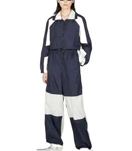 Conjunto Deportivo Cortavientos con Capucha para Mujer, Tallas Grandes, Estampado o Color Sólido, 2 Piezas, Estilo Urbano de Invierno, Hecho a Medida, OEM, Alta Calidad - Product Image 1