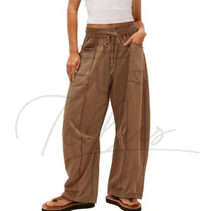 Pantalon de jogging cargo ample en molleton de coton grande taille pour femme – Qualité supérieure - Product Image 6