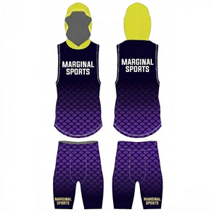 7V7 Men's Adult Flag Football Uniforms High Quality Compression Training Set Breathable Anti-Bacterial Quick Dry Sleeveless Kits - Product Image 2