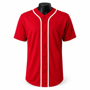 Custom Full <b>Button</b> Baseball Jersey Quick Dry Team Sports Uniform Premium Athletic <b>Shirt</b> OEM ODM Wholesale Manufacturer - Product Image 1
