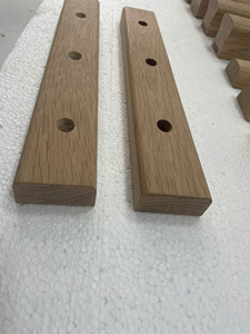 Wood Stair Rail Base Rail Pre Drilled <b>Wall</b> <b>Mounted</b> <b>Handrail</b> for Staircase Rustic Design - Product Image 4