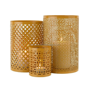 2023 New Design Retro Hollow Flower Pattern Design <b>Hanging</b> Metal <b>Candle</b> Holder for Holiday Decoration - Product Image 6