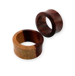 Anneaux de serviette ronds en bois de manguier faits à la main de haute qualité, écologiques, modernes, élégants pour la décoration de table lors de mariages et de fêtes à un prix abordable - Product Image 1